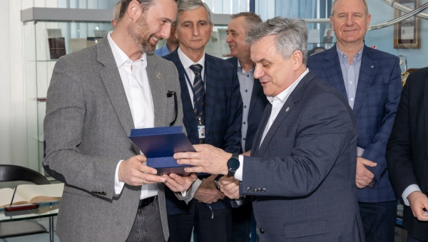 Wizyta astronauty dr. inż. Sławosza Uznańskiego-Wiśniewskiego w ITWL